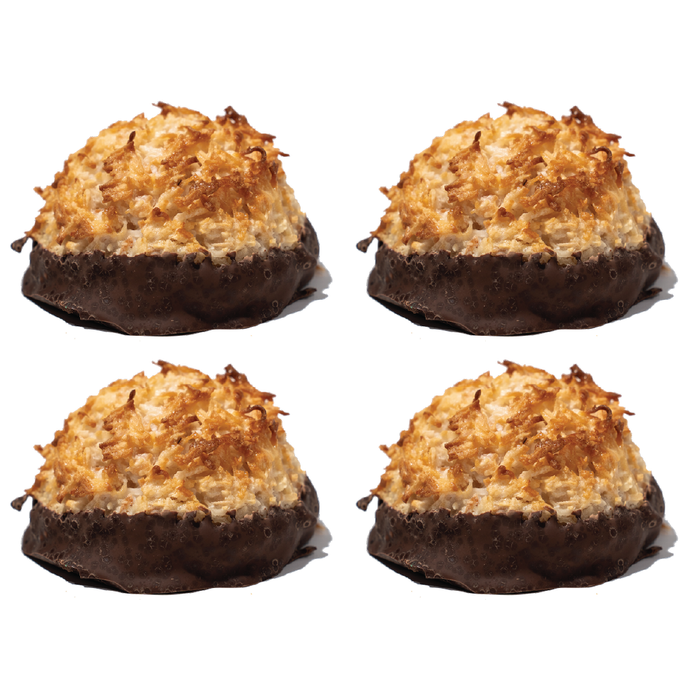 All Chocolate Dipped Macaroons